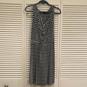 Striped midi dress